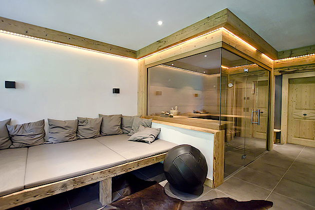 RUKU Sauna integrierte Infrarotkabine Thermium