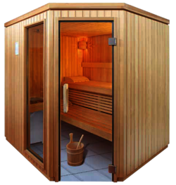 Ruku klassische Sauna - Sondermodell Eck